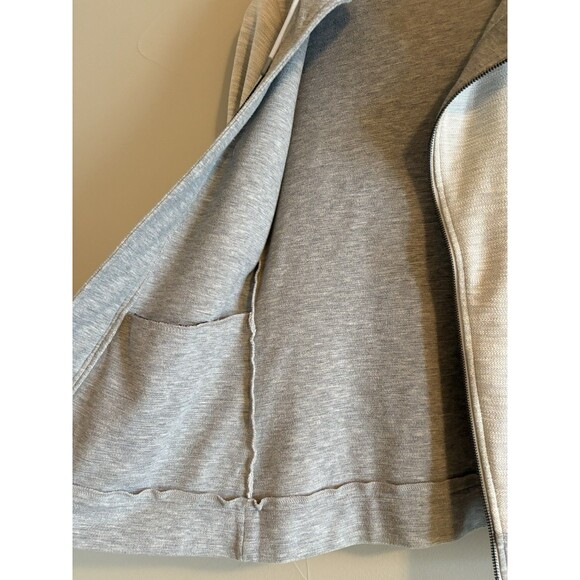 KUHL Arva Hoodie Long Sleeve Sweatshirt Asymmetrical Zipper‎ & Pockets Grey SZ S - Picture 10 of 14